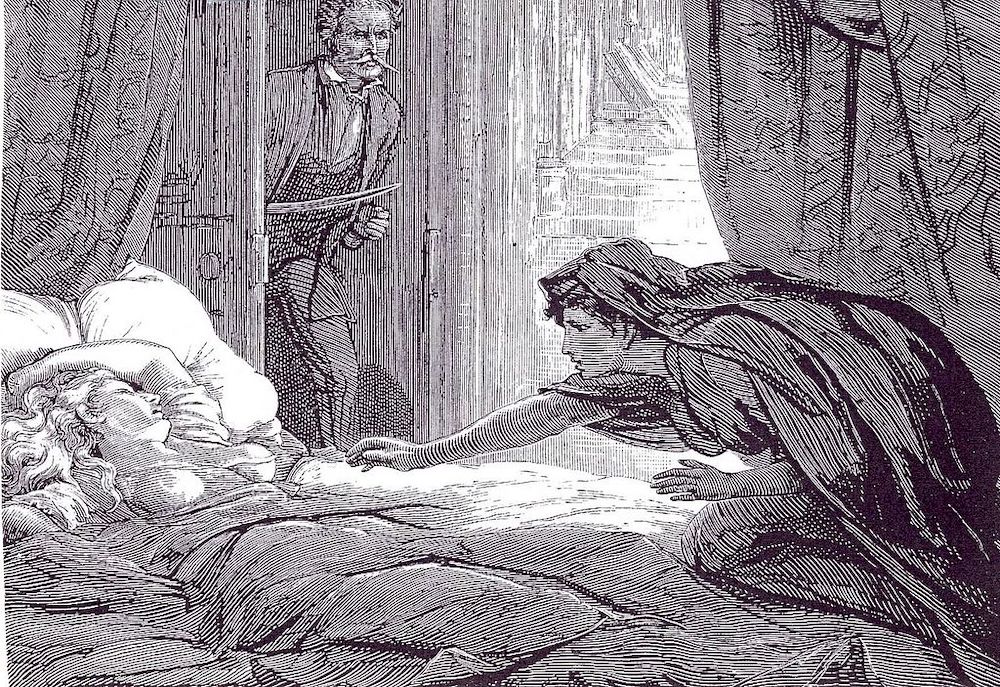 Illustration of Carmilla by David Henry Friston